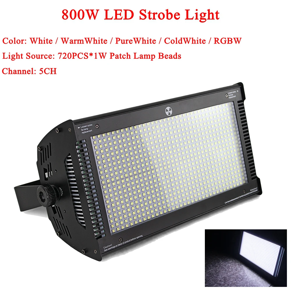 Высокая мощность 800 Вт led rgbw стробоскоп светильник с dmx512 мыть сценический ing для ktv