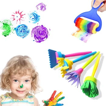

42 Pcs Painting Sponge Set Children's Drawing Art Supplies Drawing Graffiti Set Baby DIY Tools Educational Toys For Students