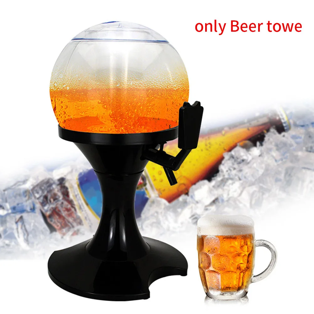 3.5L практичный пластиковый инструмент прочный пивная Башня Диспенсер для напитков портативная машина Pourer контейнер шариковая форма бар Ice Core