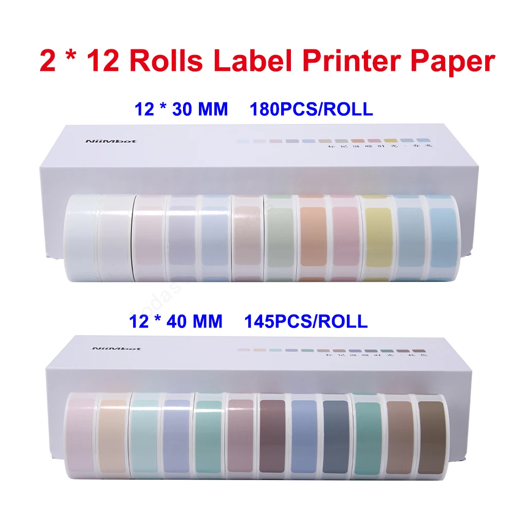 Niimbot Supermercado Label Paper Impermeável Anti-óleo Etiqueta de Preço Resistente ao Rasgo Cor Resistente a Riscos D11 D110