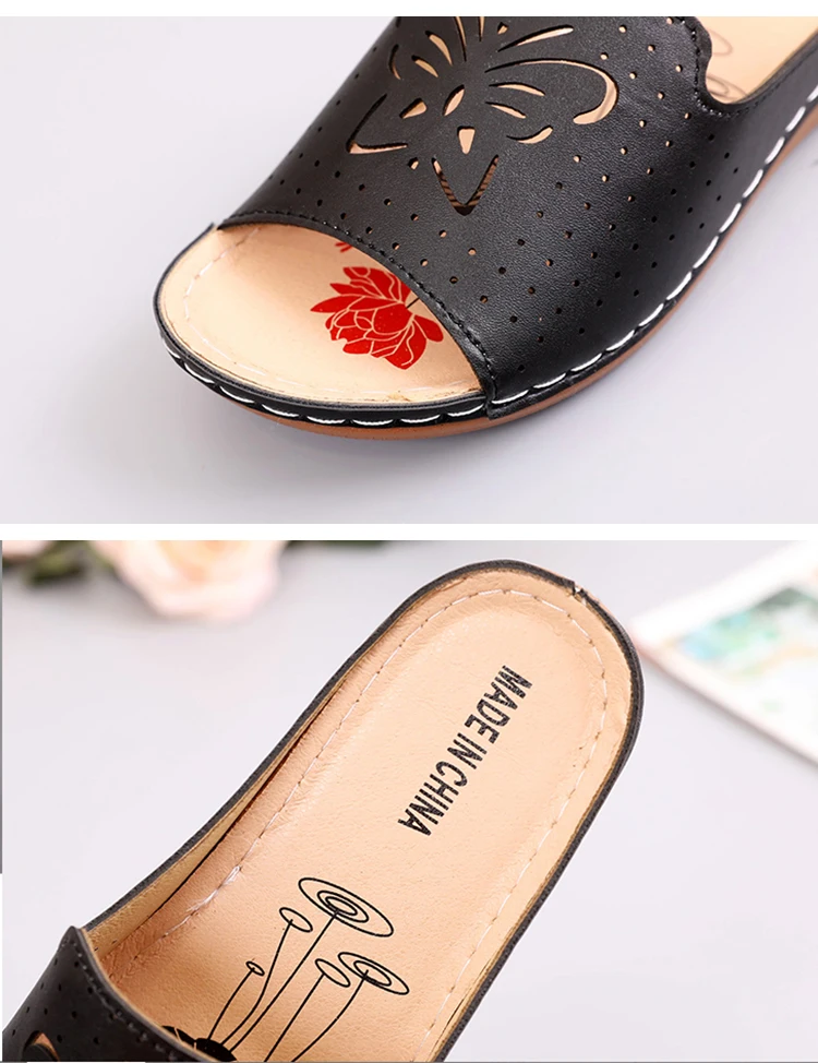 2022 New Shoes Sandals Women Outdoor Walking Shoes Retro Ladies Shoes Slip On Women Shoe Slipper Female Zapatillas Muje Footwear