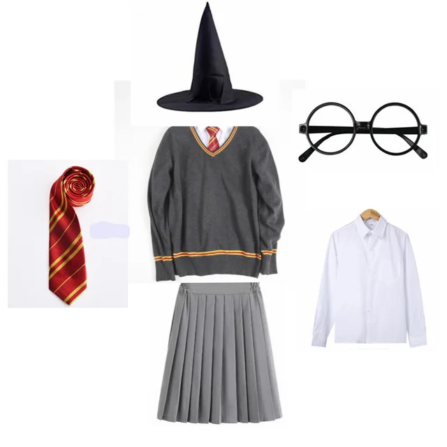 Costume Harry Potter D'hermione Granger, Accessoires, Uniforme D'école  Slytherin, Vêtements Baguette De Lunettes, Robe Cape Halloween Cosplay -  Cosplay Costumes - AliExpress