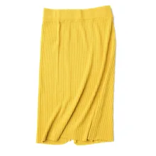 HLBCBG Высокая талия осень зима трикотажные женские юбки Теплая юбка длинные женские ребристые юбки