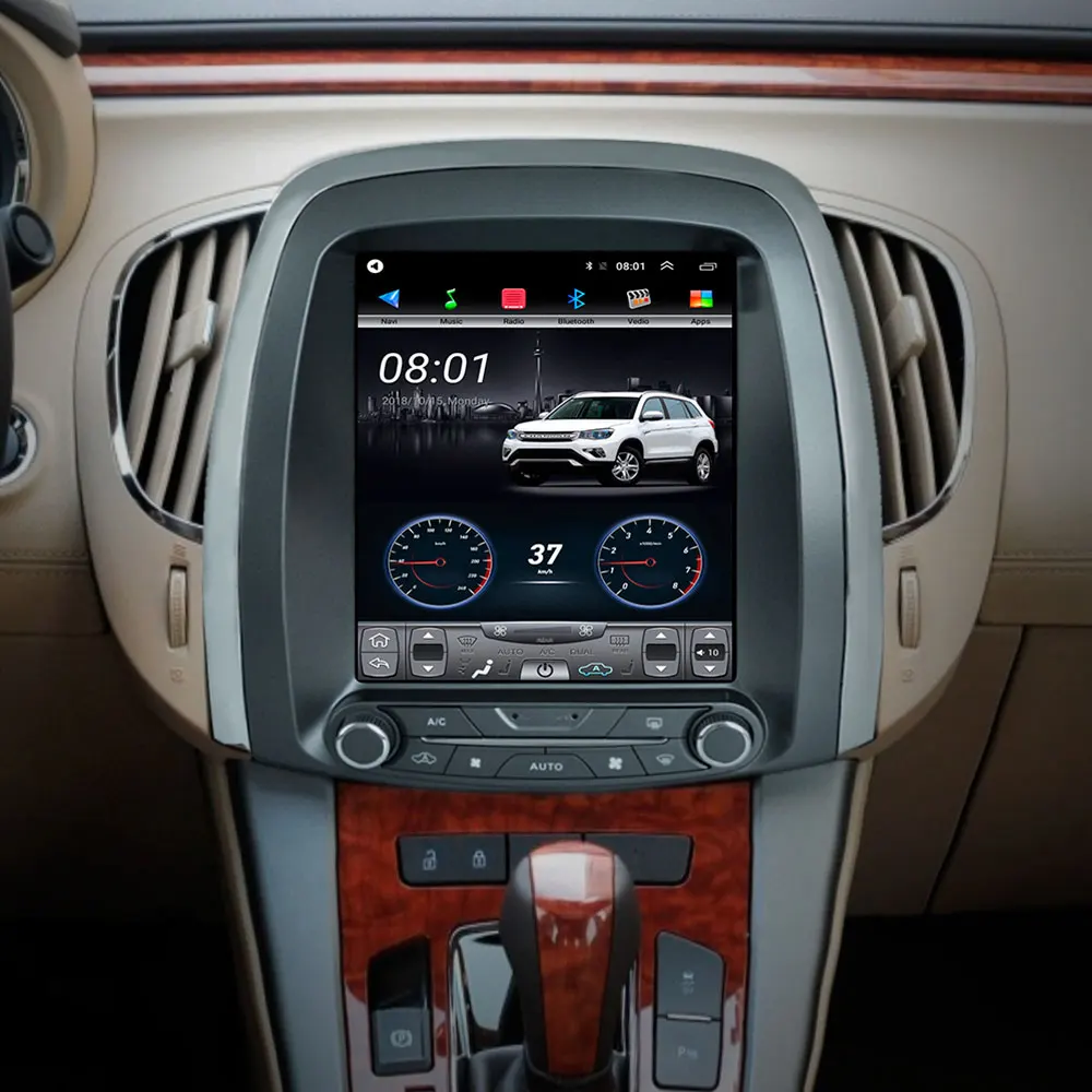  64G ROM Vertical screen android car gps multimedia video radio player in dash for buick lacrosse ca