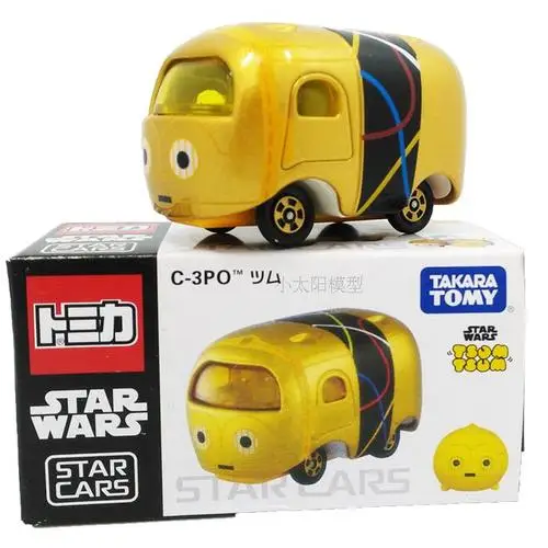 Takatra Tomy TOMICA сплав литой под давлением R2D2 фигурки йода мастер игрушка модель автомобиля Миллениум космический корабль Сокол Звездные войны фигурка - Цвет: C-3P0