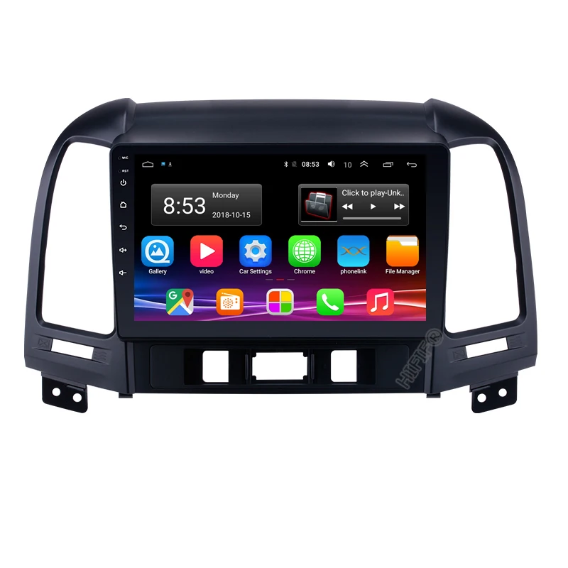 Автомагнитола IPS Android 10 2 ГБ + 32 DSP мультимедийный видеоплеер для Hyundai Santa Fe 2006 2012 GPS