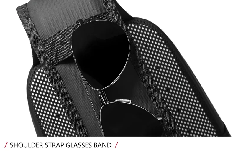 Men Chest Bags Large Capacity USB Charging Waterproof Fit For 9.7 inch Ipad Tote Casual Fashion Breathable For Men Shoulder Bags