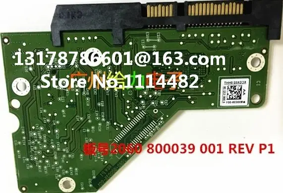

2060-800039-001 HDD PCB Логическая плата WD10EZEX 2060-800039-001 REV P1 500G 1TB 2 ТБ