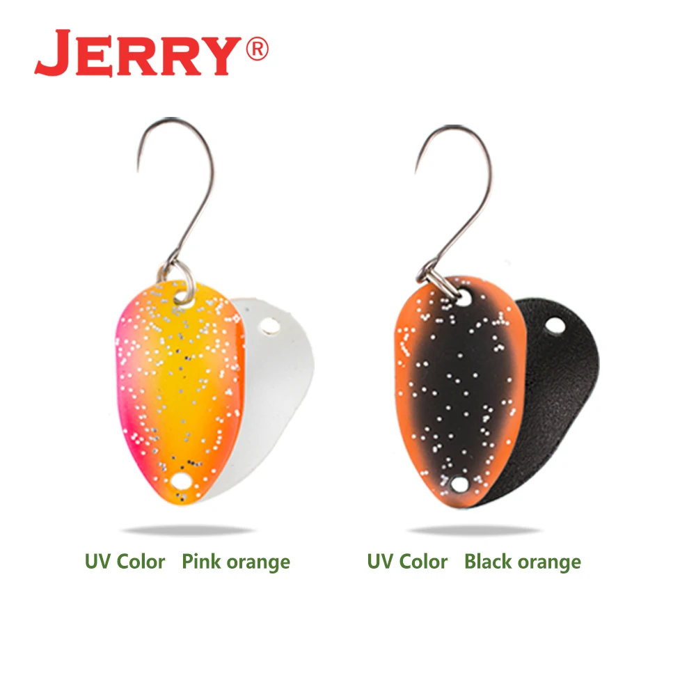Jerry, 2 шт., 2 г/3,5 г/4,5 г, ложка для форели, Микро Мини УФ Цвета, Сверхлегкий Спиннер, окунь, Рыболовный набор, снасти
