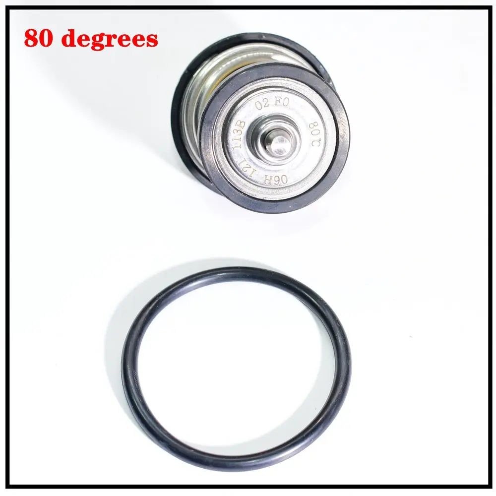 Engine Coolant Thermostat 80 87 90 Degrees Engine Coolant Thermostat For Audi A3 A4 VW Jetta Passat CC Maiteng Tiguan 2.0L 06H121113B 06H 121 113 B