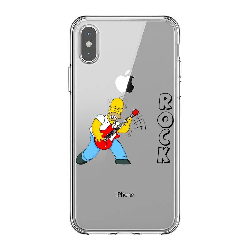 Мягкий силиконовый чехол для телефона Simpsons для iPhone Max XS XR X10 5 5S 5SE 6 6S 7 8 6Plus 7Plus 8Plus - Цвет: TPU