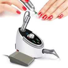 Электрический набор сверл для ногтей 35000 об/мин 65 Вт машинка для ногтей для маникюра фреза Шлифовальная Пилка Для ногтей набор пилочек педикюрные ножницы
