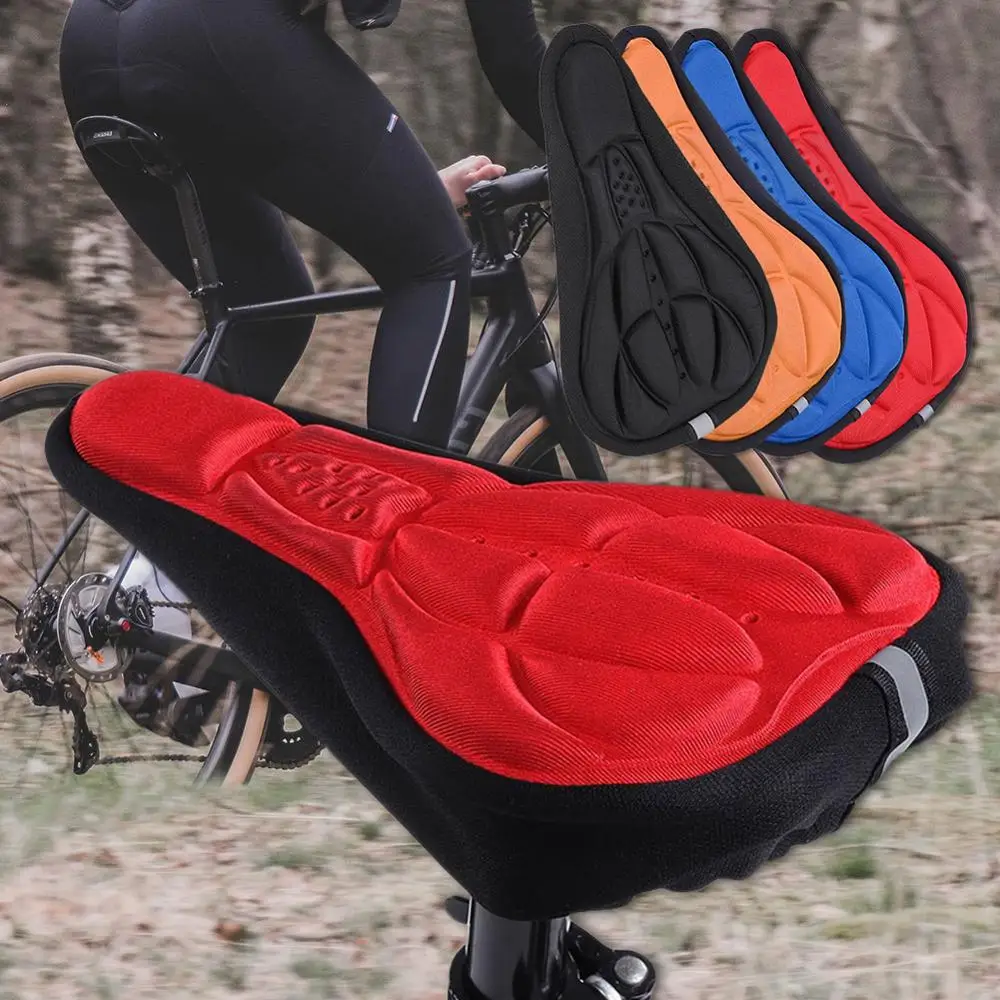 4 цвета, мягкий чехол для седла велосипеда, Сверхлегкий чехол для горного велосипеда, шоссейного велосипеда, 3D дышащий мягкий чехол для седла, Аксессуары для велосипеда