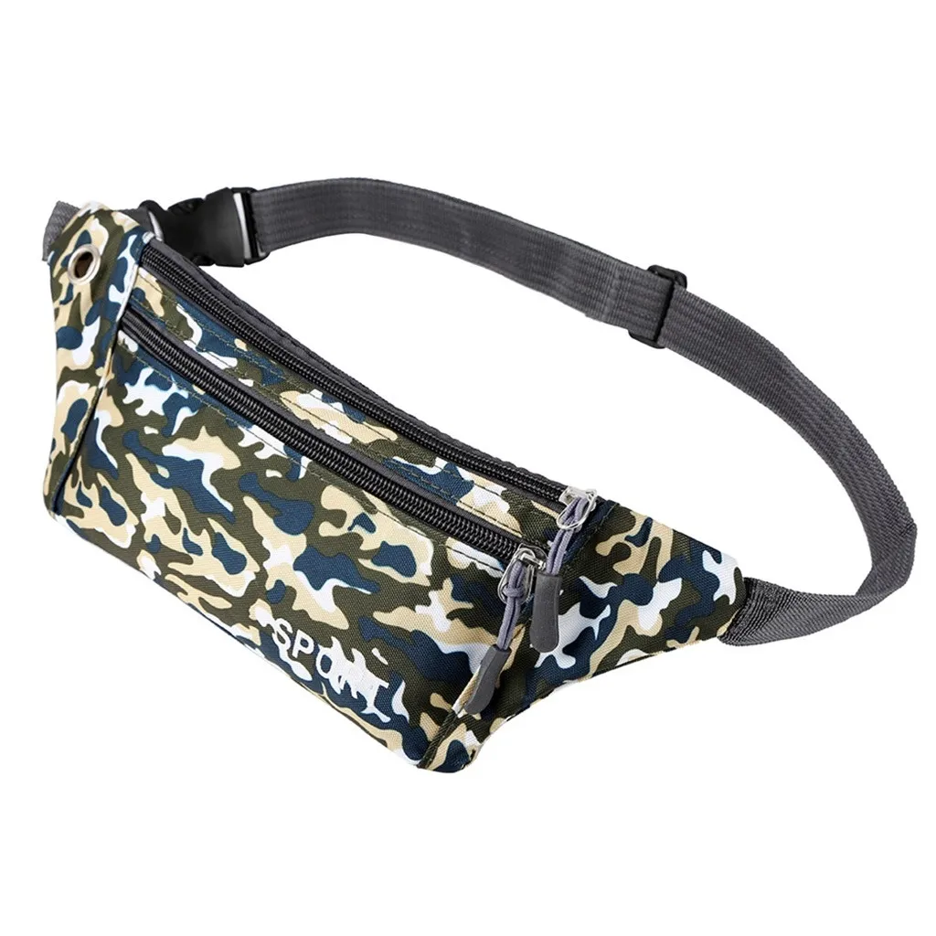 

Camouflage Fanny Pack Travel Bum Bag Money Waist Belt Walking Holiday Pouch Ladies Casual Waterproof Chest Pack Bag #L10