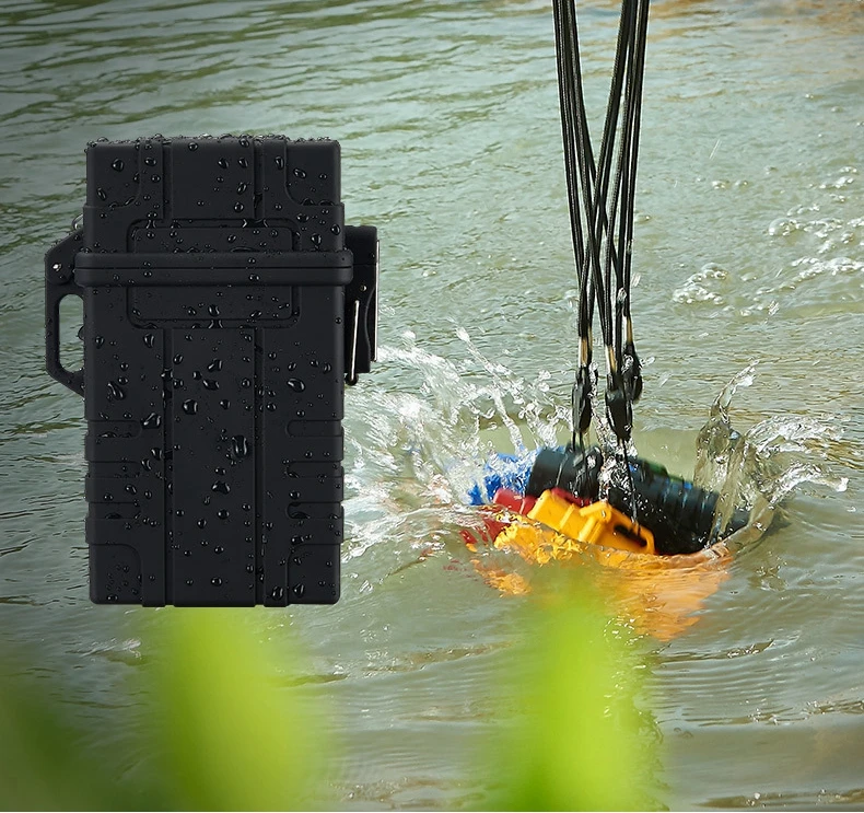 Waterproof USB Lighter New Cigarette Case Lighter Cigar Box Holder Windproof Gas Lighter Refillable Fire Butane Jet Hole