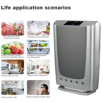 

Plasma and Ozone Air Purifier for Home/Office Air Purification and Water Sterilization Vegetable Sterilizer with Remote Control