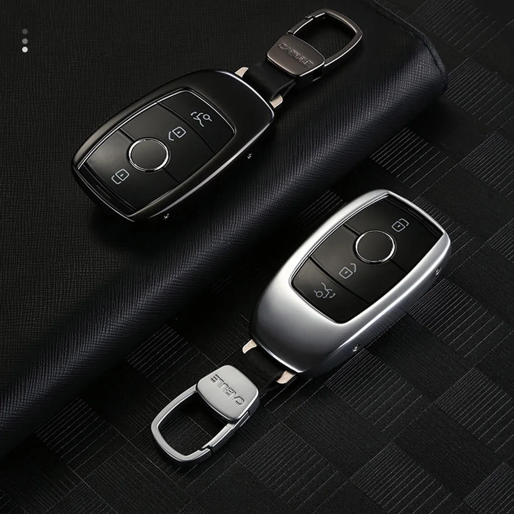 Автомобильный чехол из алюминиевого сплава для Mercedes Benz E-Class E Class E200 E200L E300 E300L E320L чехол для дистанционного ключа
