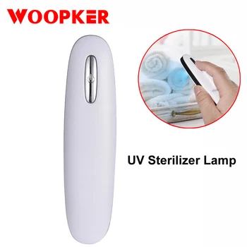 

Mini Portable UVC Sanitizer Lamp UV Sterilizer For Home Underwear Masks Sterilization USB Rechargeable