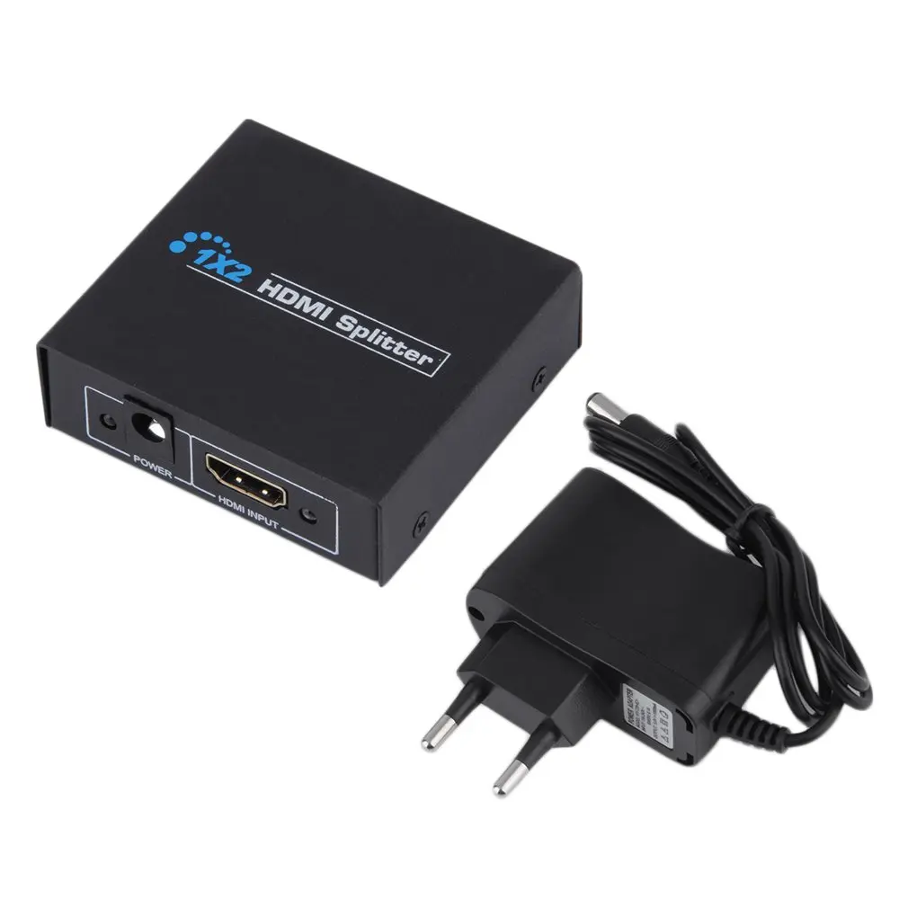 

HDCP HDMI Splitter Full HD 1080p Video HDMI Switch Switcher 1X2 Split 1 in 2 Out Amplifier Dual Display For HDTV DVD PS3 Xbox
