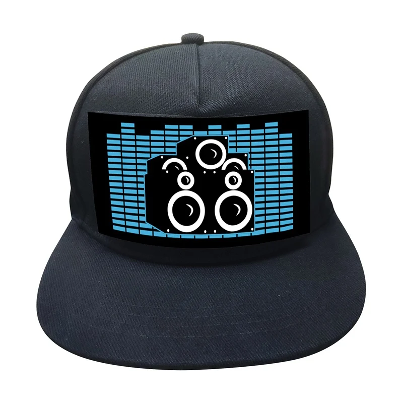Освещенные активированный Бейсбол Кепки DJ Выделенный светодиодный проблесковый шляпа для отдыха и вечеринок со съемным капюшоном; Экран для Для мужчин и Wo Для мужчин 5 - Цвет: 3