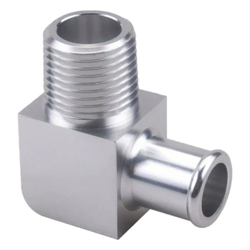 

Chrome Billet Aluminum 90° Deg Heater Hose Fitting 5/8 Inch 1/2 Inch NPT SB BB for Chevy