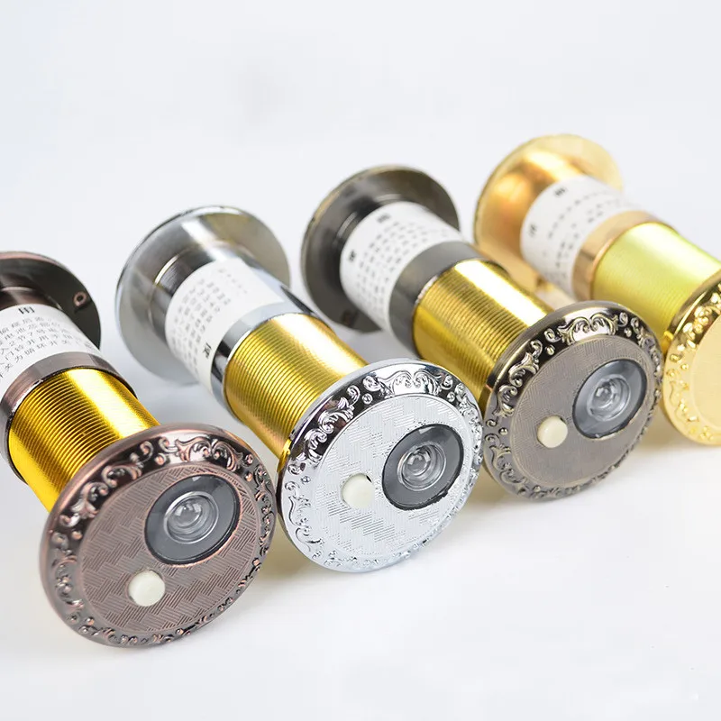 

Wide Viewing Angle Peephole Security Door Viewers 14mm Hole Hidden Peephole Adjustable Glass Lens Hardware Tools
