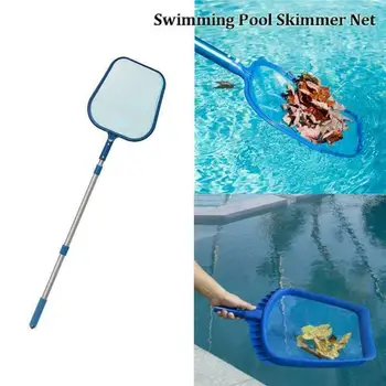

Telescopic Flat Net Swimming Pool Spa Pole Hot Tub Leaf Skimmer Spa Pond Outdoor swimming pool fishing tools
