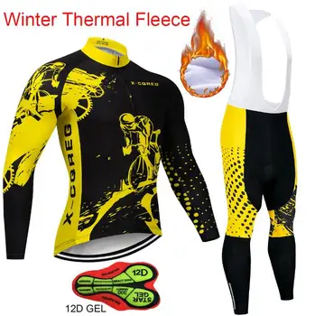 

Winter Warm Bike Clothing Thermal Fleece Cycling jersey MTB Bike Jersey Maillot Ropa Ciclismo Uniform