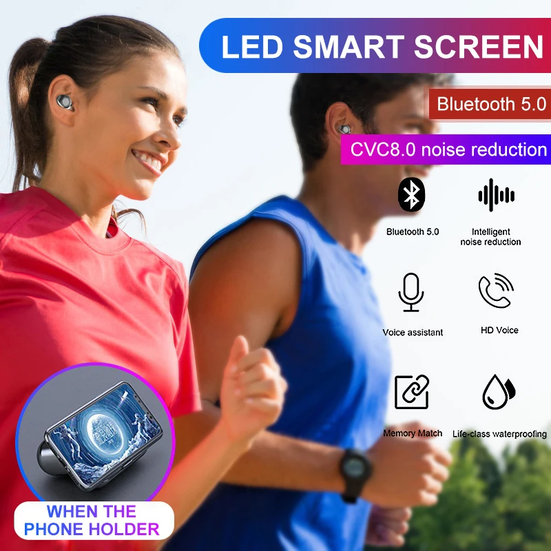 Беспроводные Bluetooth наушники 5,0 TWS мини беспроводные наушники с зарядной коробкой спортивные наушники игровые наушники