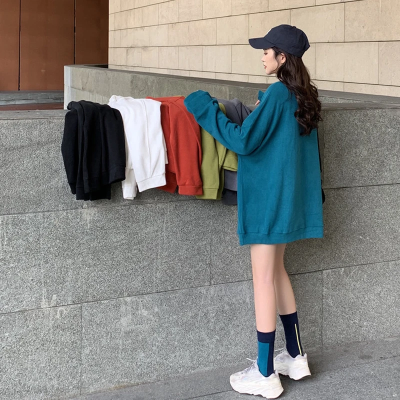 Ropa mujer, осень, женские футболки Friends, Повседневная корейская мода, уличная одежда, хлопок, длинный рукав, топы, большие размеры, длинная футболка