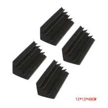 

4pcs Corner Bass Trap Acoustic Soundproofing Polyurethane Foam Sound Absorption Treatment
