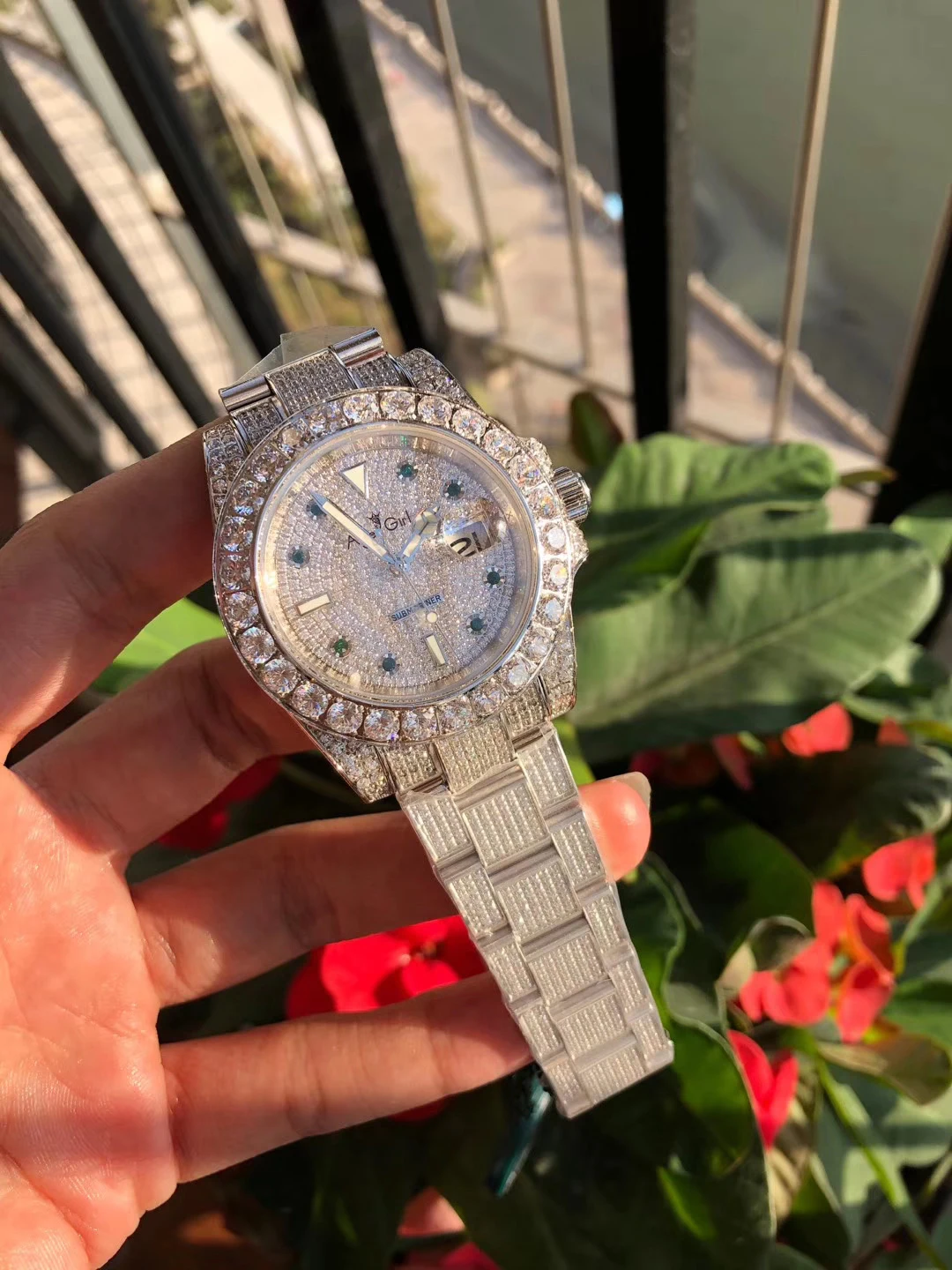 Роскошные брендовые новые мужские часы PearlMaster 39 со льдом бриллиантами, цветные автоматические механические часы 904L, сапфировые часы из нержавеющей стали 45 мм