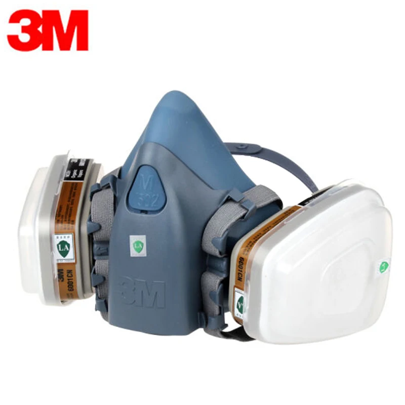18 в 1 3 м 7502 полулицевая Защитная респиратор противогаз с 3M 1621 очки покраска распыления промышленности маска от пыли