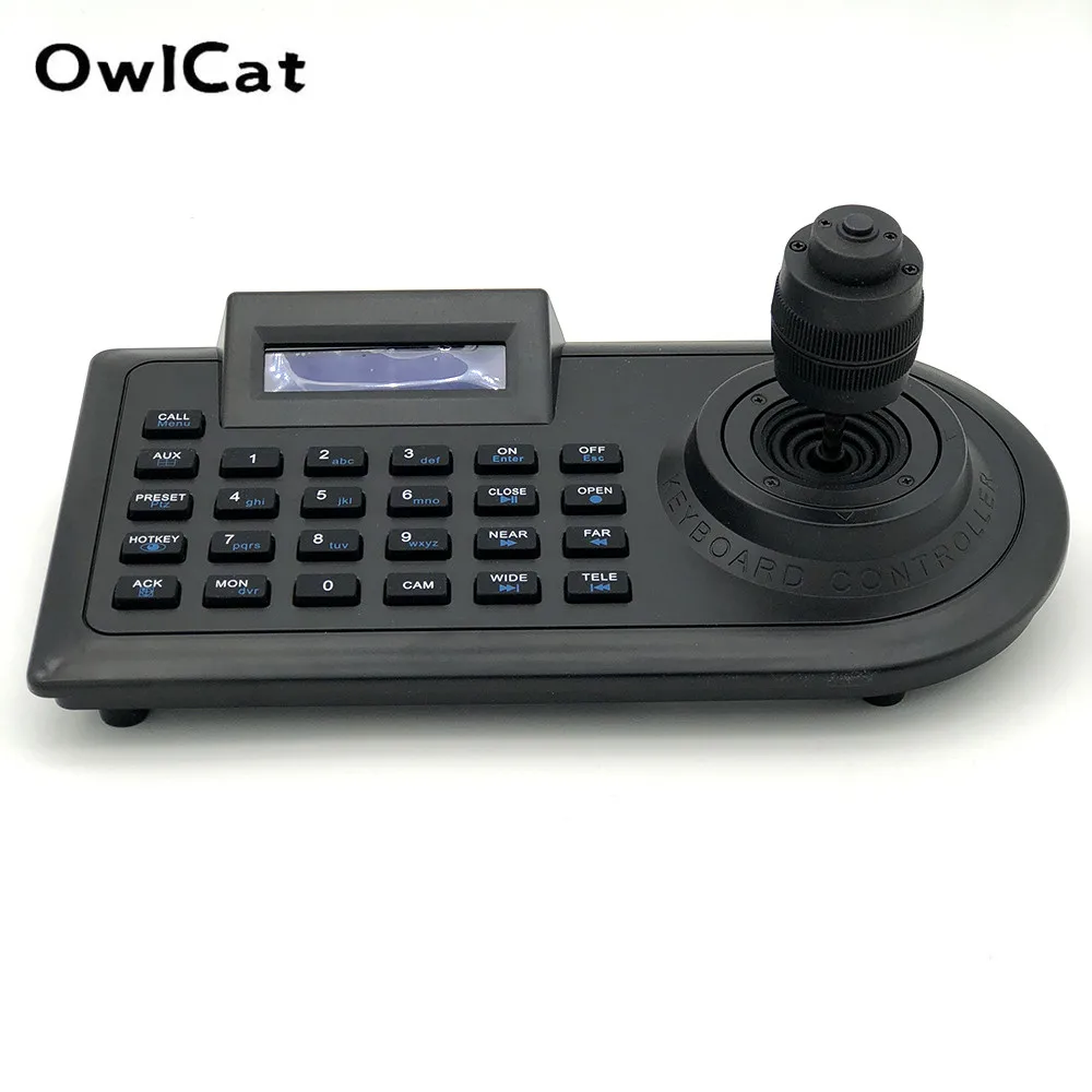 4-Axis CCTV Joystick Keyboard Controller LCD Display for CCTV Video Surveillance Security Analog AHD PTZ Camera Control