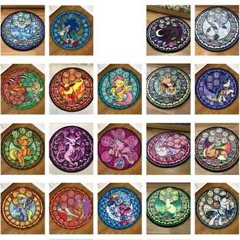 

Pokemon Cute Anime Comic Pattern Carpet Living Room Door Mat Non-slip Chair Cushion Round