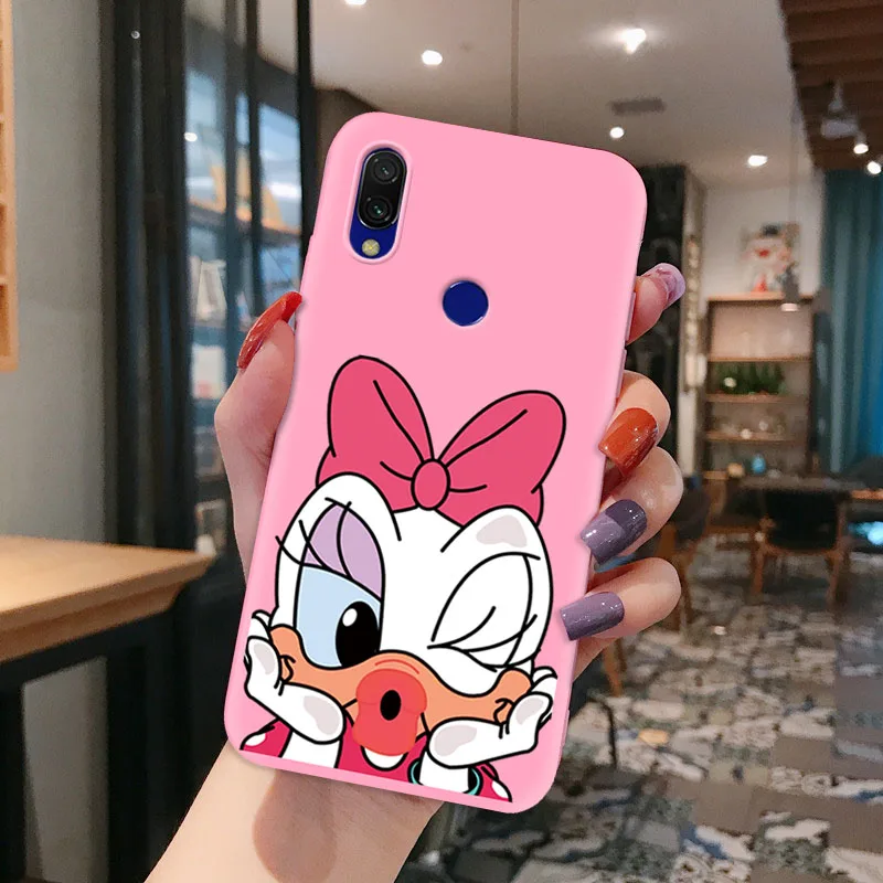 Разноцветный чехол для Xiaomi Redmi Note 4X4 5 6 7 8, чехол с милым Микки Маусом для Redmi Note 5 6 8 Pro, Мягкий защитный чехол из ТПУ - Цвет: TPUPNK002