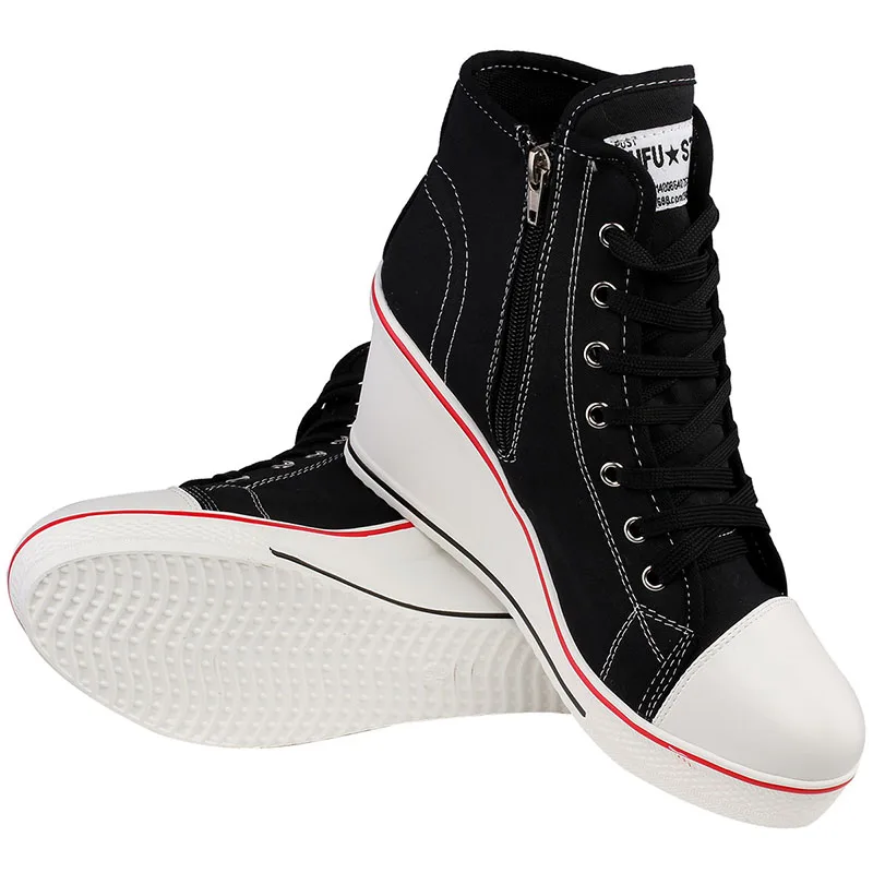 Ботинки женские на танкетке с высоким верхом платформе|shoes casual|shoes casual womenshoes platform
