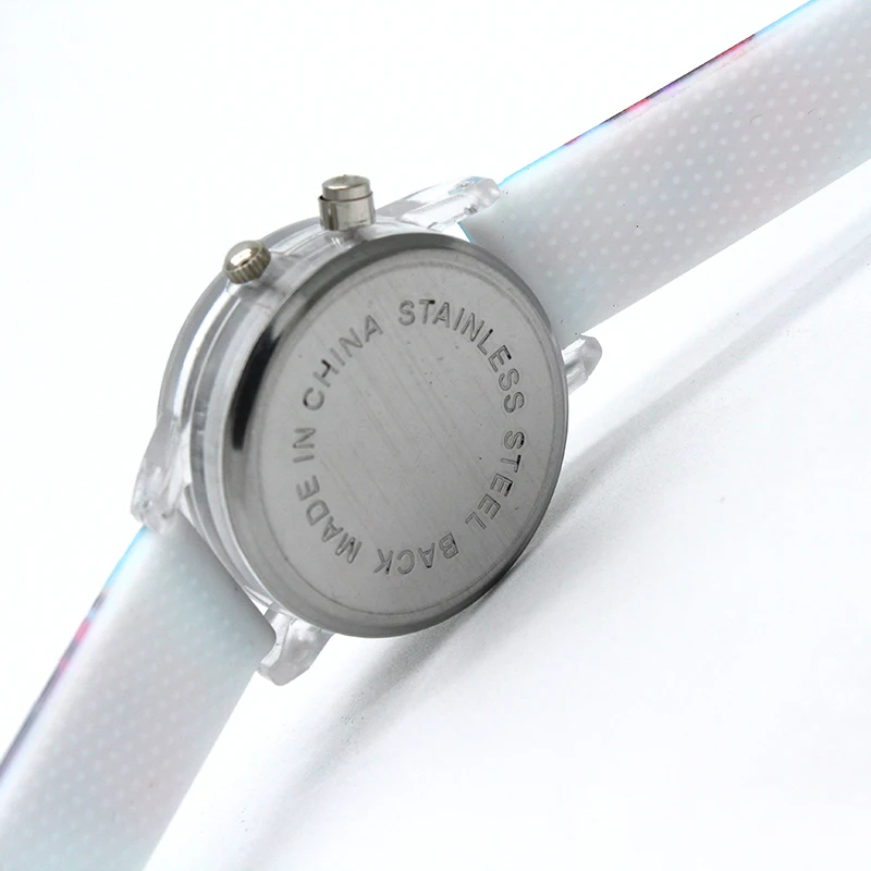 Disney Frozen Princess Spiderman Cartoon Children's Watch Silicone Belt flash Quartz wristwatch kids watches birthday gifts