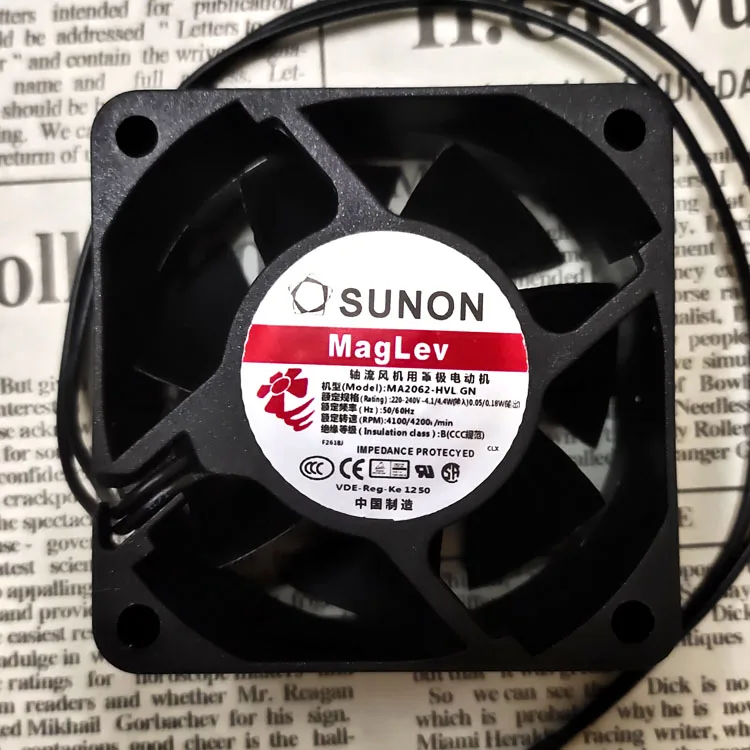 Бесплатная доставка Новинка для SUNON MA2062 HVL. GN 6 см высокий объем воздуха 6025 AC220V