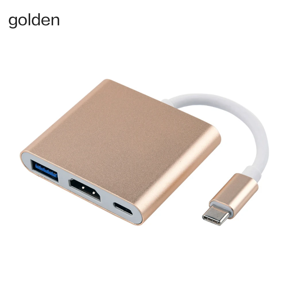 Mosible C usb-хаб HDMI адаптер для Macbook Pro/Air 3 usb type C концентратор Thunderbolt Для HDMI 4K USB 3,0 порт USB-C питания