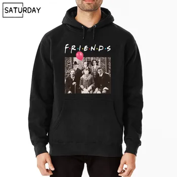 

Men's Horror Friends Pennywise Michael Myers Jason Voorhees Halloween Hoodie Sweatshirts Winter Unisex Harajuku Hooded