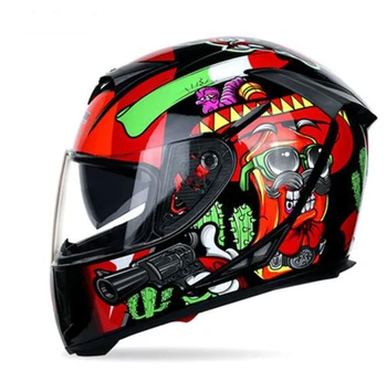 

Motorcycle Helmet Full Face Motocross Helmet Capacete Da Motocicleta Cascos Moto Casque Doublel Lens Casco Moto