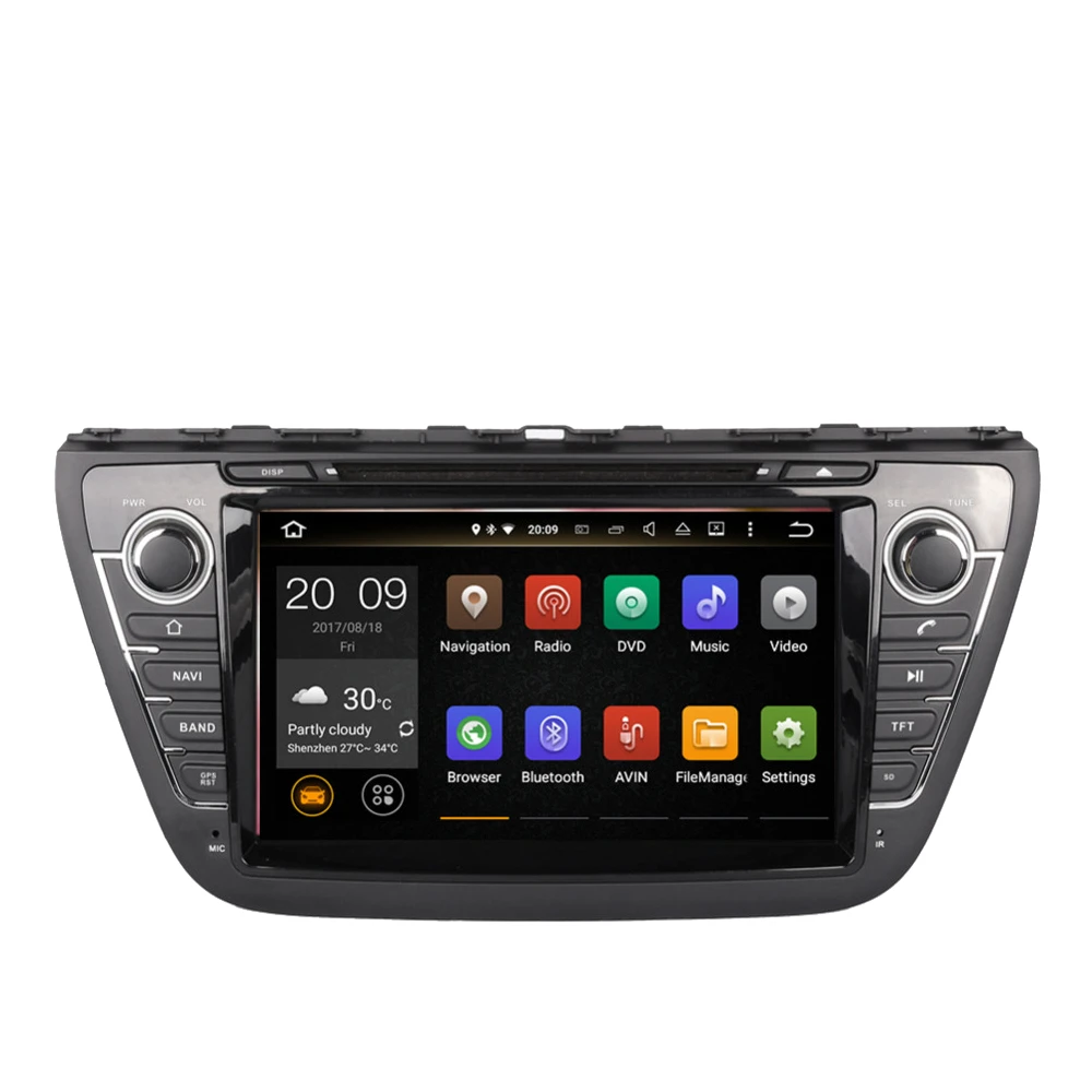 Автомобильный мультимедийный DVD-плеер на Android 10 0 с GPS-навигацией для Suzuki SX4/Scross