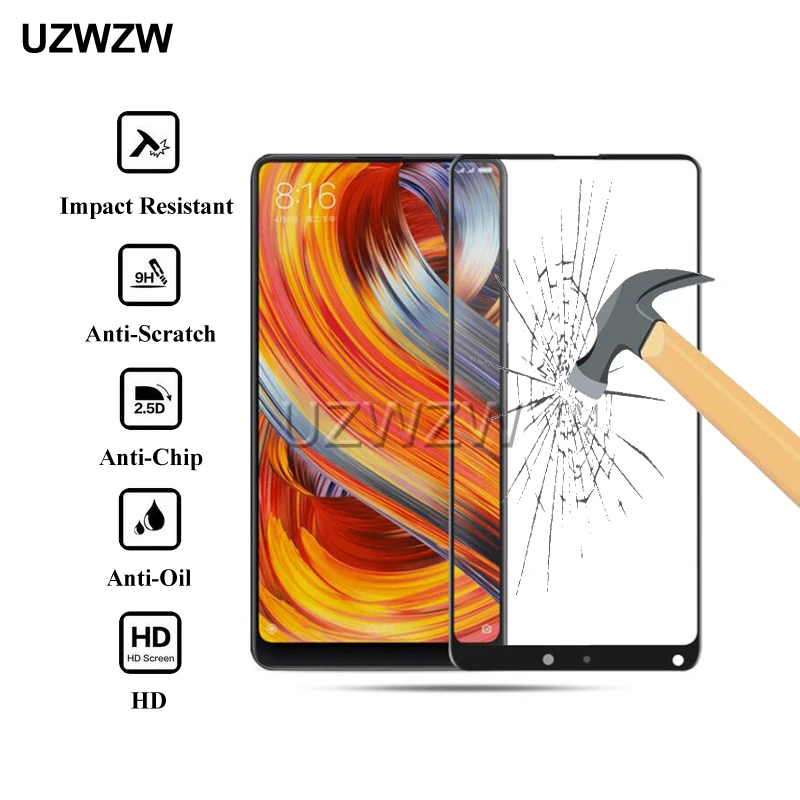 

For Xiaomi Mi Mix 2s 2.5D 0.26mm Full Cover Premium Tempered Glass Screen Protector Film For Xiaomi Mi Mix 2s Mix2s Glass