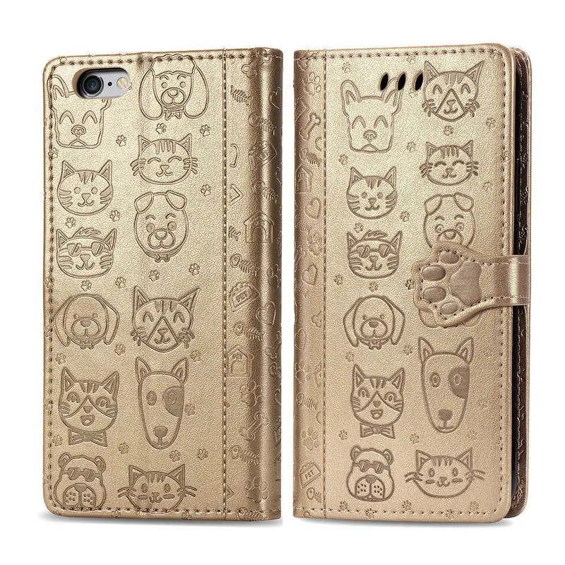

Flip Leather Wallet Case For IPhone 6 Plus Soft Silicon Shockproof Phone Case For IPhone 6 6Plus Luxury Stand Protection Cover