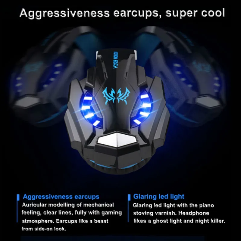 G9000 Gaming Headset Surround Sound Deep Bass Stereo Game Headphone with Microphone LED Light for PS4 Phone Laptop PC Gamer