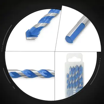 

7 PCS Set Kit Triangle Drill Bit Electric Marble Multifunctional Alloy Tool N1HF