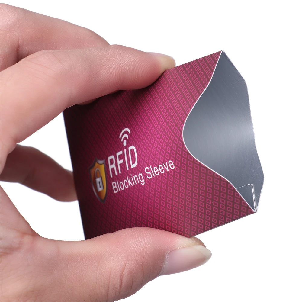 5Pcs Anti Theft RFID Credit Card Protector Blocking Cardholder Sleeve Case Covers
