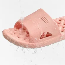 Домашние тапочки для влюбленных пар шлёпанцы для женщин обувь на полой подошве; Домашние Нескользящие шлепанцы для ванной Для мужчин Для женщин светильник отельные тапочки Пляжные сланцы шлепанцы без задника с открытыми пальцами#40