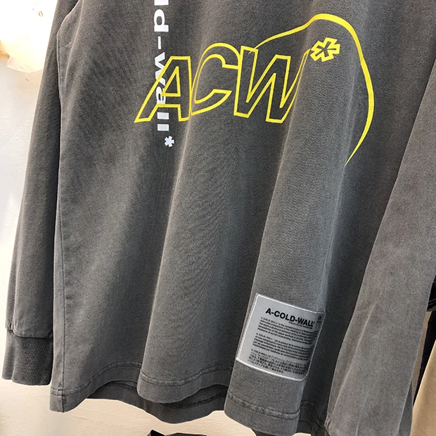 Новые роскошные мужские классические A-COLD-WALL ACW футболки хип-хоп скейтборд, уличная мода хлопковые футболки тройник kenye#03